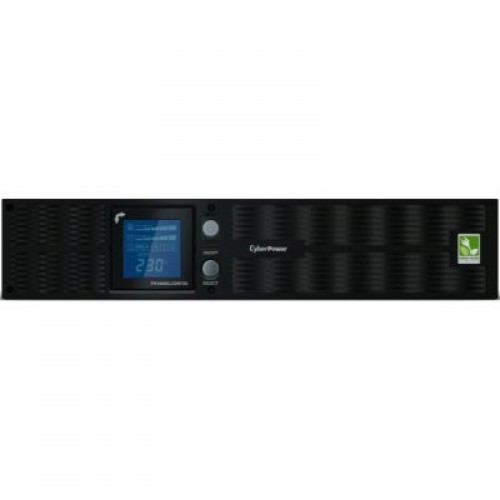 ИБП CyberPower PR1000ELCDRT2UA, Rackmount, Line-Interactive, 1000VA/900W, 8 IEC-320 С13 розеток, USB&Serial, RJ11/RJ45, SNMPslot, LCD дисплей, Black, 0.6х0.5х0.3м., 30.2кг. PR1000ELCDRT2UA