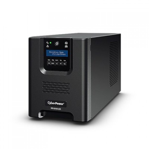 ИБП CyberPower PR1000ELCD, Line-Interactive, 1000VA/900W, 8 IEC-320 С13 розеток, USB&Serial, SNMPslot, LCD дисплей, Black, 0.6х0.35х0.4м., 21кг. PR1000ELCD