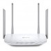 Маршрутизатор TP-LINK AC1200, 867 at 5 GHz +300 Mbps at 2.4 GHz, 802.11ac/a/b/g/n, 1 port WAN 10/100 Mbps + 4 ports LAN 10/100 Mbps, 4 fixed antennas