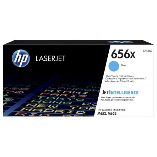 Картридж HP 656X для CLJ M652/M653, голубой (22 000 стр.)