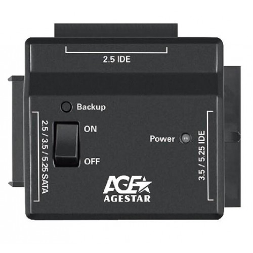 Универсальный переходник AgeStar для HDD 2.5"/3.5" FUBCP2 черный