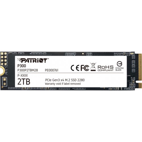 Накопитель SSD Patriot PCI-E x4 2Tb P300P2TBM28 P300 M.2 2280