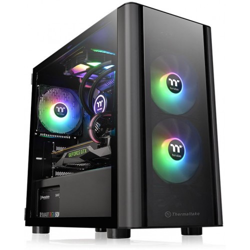 Корпус Thermaltake V150 TG черный без БП mATX 3x120mm 4x140mm 2xUSB2.0 1xUSB3.0 audio bott PSU