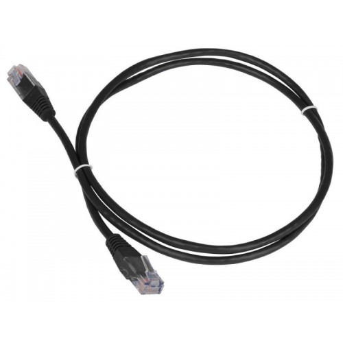 Патч-корд Lanmaster TWT-45-45-1.0-BK вилка RJ-45-вилка RJ-45 кат.5е 1м чёрный ПВХ (уп.:1шт)