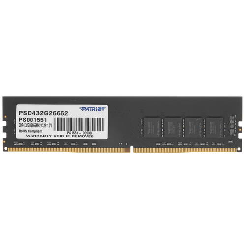 Память DDR4 32Gb 2666MHz Patriot PSD432G26662 