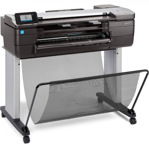Плоттер HP DesignJetT830 MFP (p/s/c, 24",4color,2400x1200dpi,1Gb,26spp(A1 drawingmode),USB/GigEth/Wi-Fi,stand,mediabin,rollfeed,sheetfeed,tray50(A3/A4),autocutter,Scanner600dpi,24x109\", 2ywarr, repl. F9A28A)