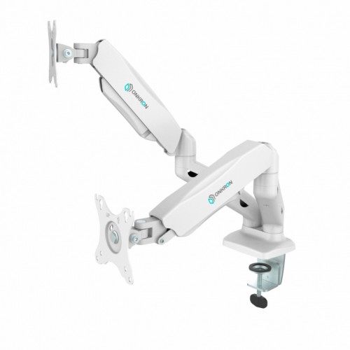 Кронштейн для мониторов Onkron G160 белый 13"-27" макс.13кг настольный поворот и наклон верт.перемещ.