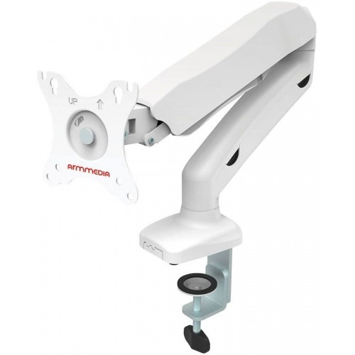 Кронштейн для мониторов Arm Media LCD-T21w белый 15"-32" макс.6.5кг настольный поворот и наклон верт.перемещ.