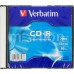 Диск CD-R Verbatim 700Mb 52x, 200шт, Slim case (43347)