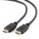 Кабель HDMI 19M-19M  1.0м ver.1.4 Gembird/Cablexpert серия Light, черный, позол.разъемы, экран, пакет (CC-HDMI4L-1M)