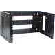 Кронштейн телекоммуникационный настенный 9U, регулируемая глубина 300-450 мм, цвет черный