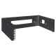 Кронштейн телекоммуникационный настенный 3U, регулируемая глубина 300-450 мм, цвет черный