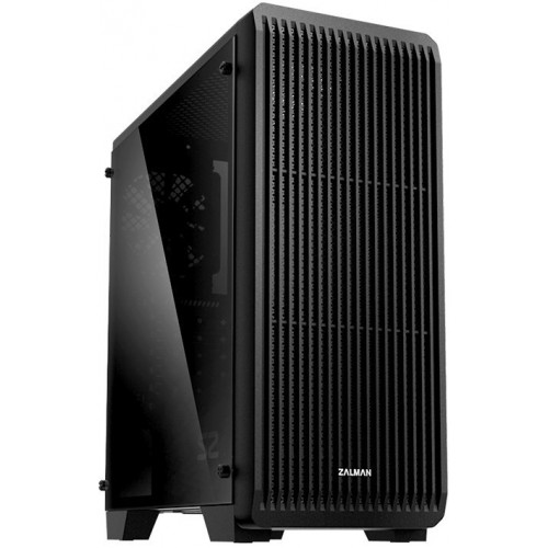 Корпус ZALMAN S2 TG, ATX, BLACK, TEMPERED GLASS WINDOW, 2x3.5\", 2x2.5\", 2xUSB2.0, 1xUSB3.0, FRONT 2x120mm