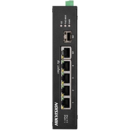 Коммутатор Hikvision DS-3T0306HP-E/HS 5G 3PoE+ 60W неуправляемый