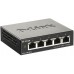 Коммутатор D-Link DGS-1100-05V2/A1A, L2 Smart Switch with 5 10/100/1000Base-T ports2K Mac address, 802.3x Flow Control,32 802.1Q VLAN, VID range 1-4094, Jumbo  9216 bytes, IGMP Snooping, Loopback Detection, Cab