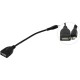 Кабель переходник OTG USB(f)/MicroUSB OTG 0.2м, (CU280)