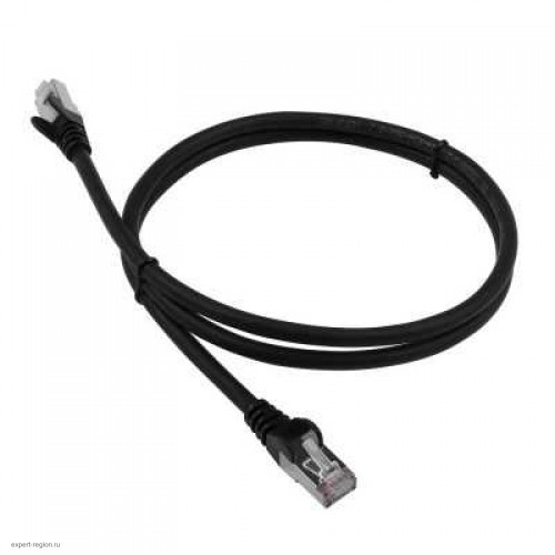 Патч-корд Lanmaster LAN-PC45/S6A-1.0-BK FTP вилка RJ-45-вилка RJ-45 кат.6А 1м чёрный LSZH (уп.:1шт)