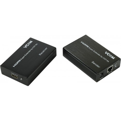 Удлинитель VCOM HDMI по витой паре до 60м extender +2б.п. DD471