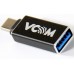 Переходник VCOM OTG USB 3.1 Type-C --> USB 3.0 Af (мет. корпус) CA431M