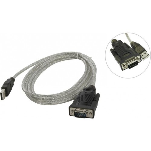 Кабель переходник USB 2.0 - COM Orient DB9M(RS232), 1.8м, (USS-101N18)