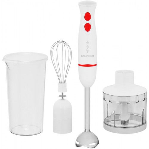 Блендер STARWIND SBP2242 погружной, белый/оранжевый