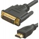 Кабель аудио-видео Lazco WH-141 HDMI (m)/DVI-D(m) 20м. Позолоченные контакты черный (WH-141(20M))