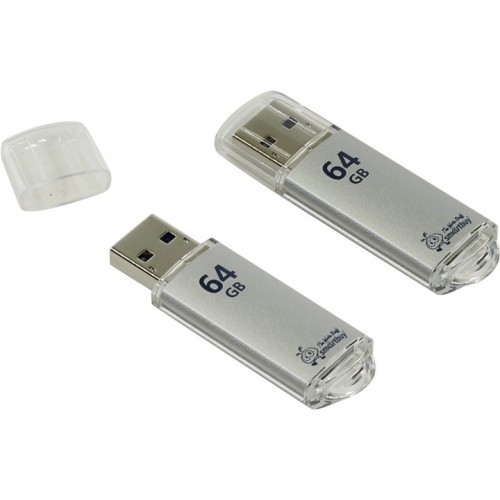 Накопитель USB 2.0 Flash Drive 32Gb Smartbuy V-Cut серебристый