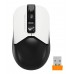 Мышь A4TECH Fstyler FG12S Panda, оптическая, беспроводная, USB, белый и черный