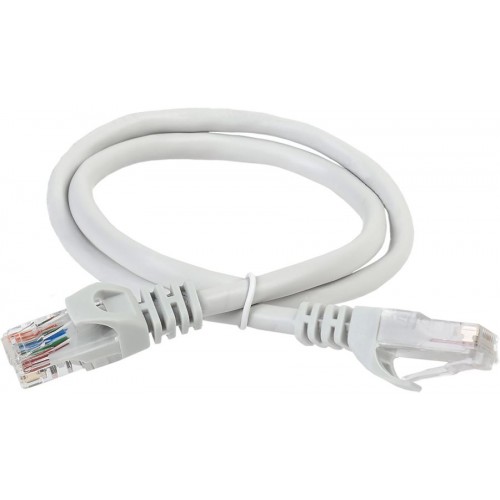 Патч-корд ITK PC01-C5EU-1M5 UTP вилка RJ-45-вилка RJ-45 кат.5е 1.5м серый ПВХ (уп.:1шт)