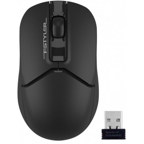 Мышь A4Tech Fstyler FG12 черный оптическая (1200dpi) беспроводная USB (3but)