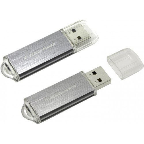 Накопитель USB 2.0 Flash Drive 32Gb Silicon Power Ultima II l-серия Silver (SP032GBUF2M01V1S)