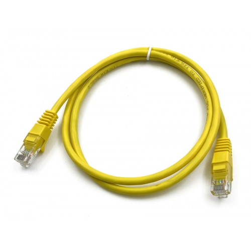 Патч-корд Buro UTP cat5E molded 1м желтый RJ-45 (m)-RJ-45 (m)