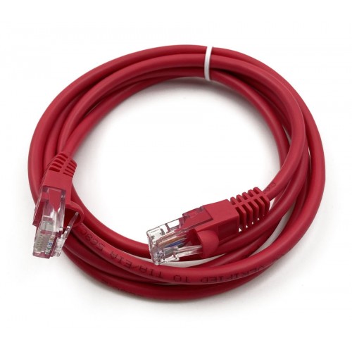 Патч-корд Buro UTP 4 пары cat5E CCA molded 1.5м красный RJ-45 (m)-RJ-45 (m)