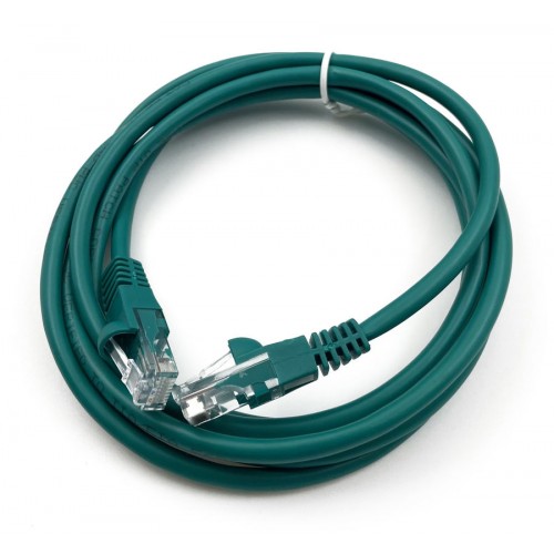 Патч-корд Buro UTP 4 пары cat5E CCA molded 2м зеленый RJ-45 (m)-RJ-45 (m)