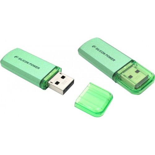 Накопитель USB 2.0 Flash Drive 8Gb Silicon Power Helios 101 green (SP008GBUF2101V1N)
