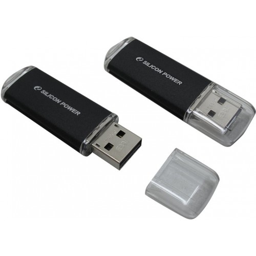 Накопитель USB 2.0 Flash Drive 16Gb Silicon Power Ultima II - I Series Black (SP016GBUF2M01V1K)