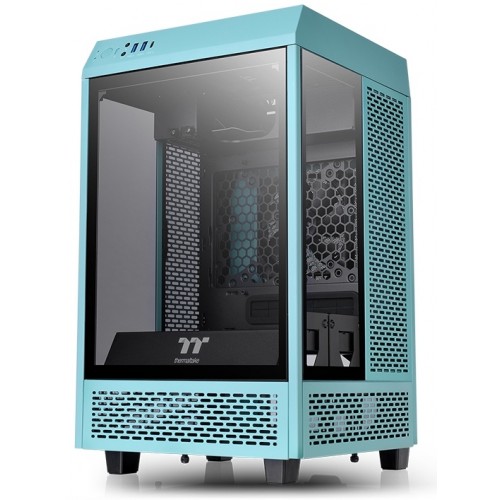 Корпус Thermaltake The Tower 100 Turquoise черный 
