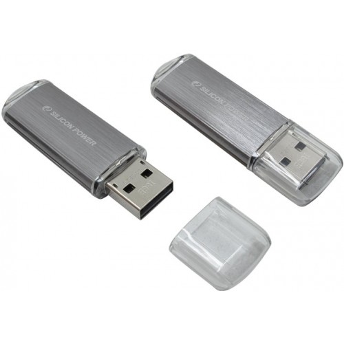 Накопитель USB 2.0 Flash Drive 16Gb Silicon Power Ultima II - I Series Silver (SP016GBUF2M01V1S)