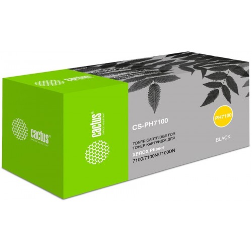 Картридж лазерный Cactus CS-PH7100BK 106R02612 черный 