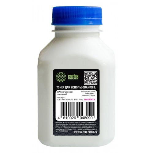 Тонер Cactus CS-THPCHUM-45 пурпурный флакон 45гр. 