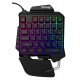 Игровой блок Оклик GMNG 703GK черный USB for gamer LED (подставка для запястий)