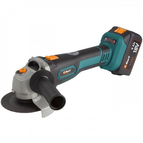 Машина шлифовальная угловая аккумуляторная Bort BWS-18Li-125 [93722340]