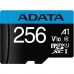 Флеш Карта Памяти (MicroSDXC) 256GB A-Data Premier UHS-I +SDадап. R100/W25MB/s AUSDX256GUICL10A1-RA1
