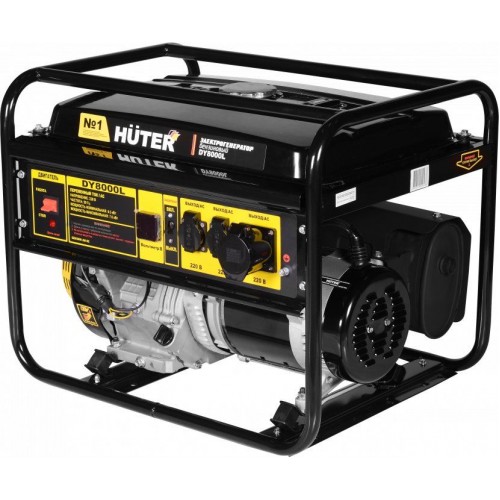 Бензиновый генератор Huter DY8000L, 220 В, 6.3кВт [64/1/33]