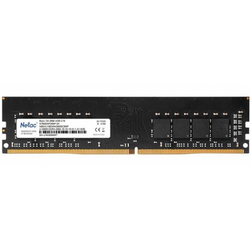 Память DDR4 DIMM 4Gb Netac Basic [NTBSD4P26SP-04]