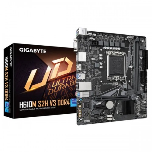 Материнская плата Gigabyte H610M S2H V3 DDR4{Socket 1700, Intel®H610, mATX}