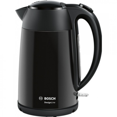 Чайник электрический Bosch TWK3P423 1.7л. 2400Вт черный (корпус: нержавеющая сталь)