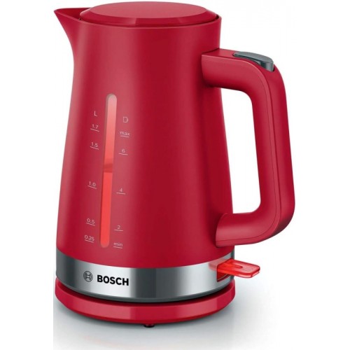 Чайник электрический Bosch TWK4M224 1.7л. красный корпус: пластик