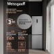 Холодильник Weissgauff WRK 185 Total NoFrost Inverter Inox 2-хкамерн. нержавеющая сталь