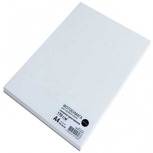 Фотобумага NetProduct A4, глянцевая односторонняя 170гр/м, 100л